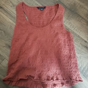 American Eagle crop tank dark dusty rose color sz xl